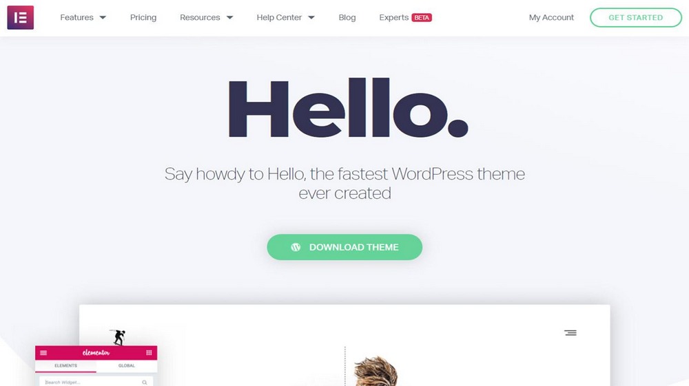 Hello Elementor WordPress Theme