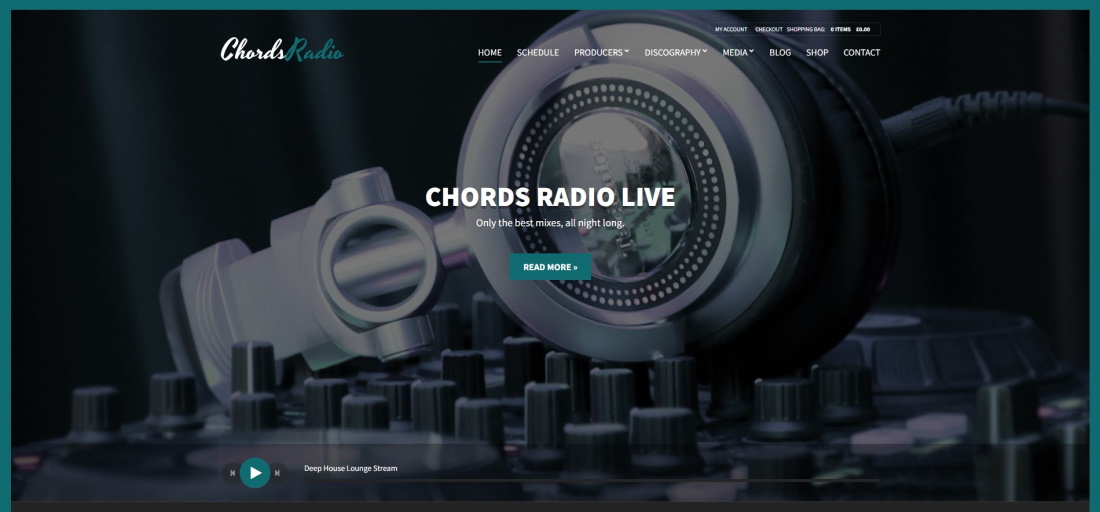 Chords WordPress theme demo