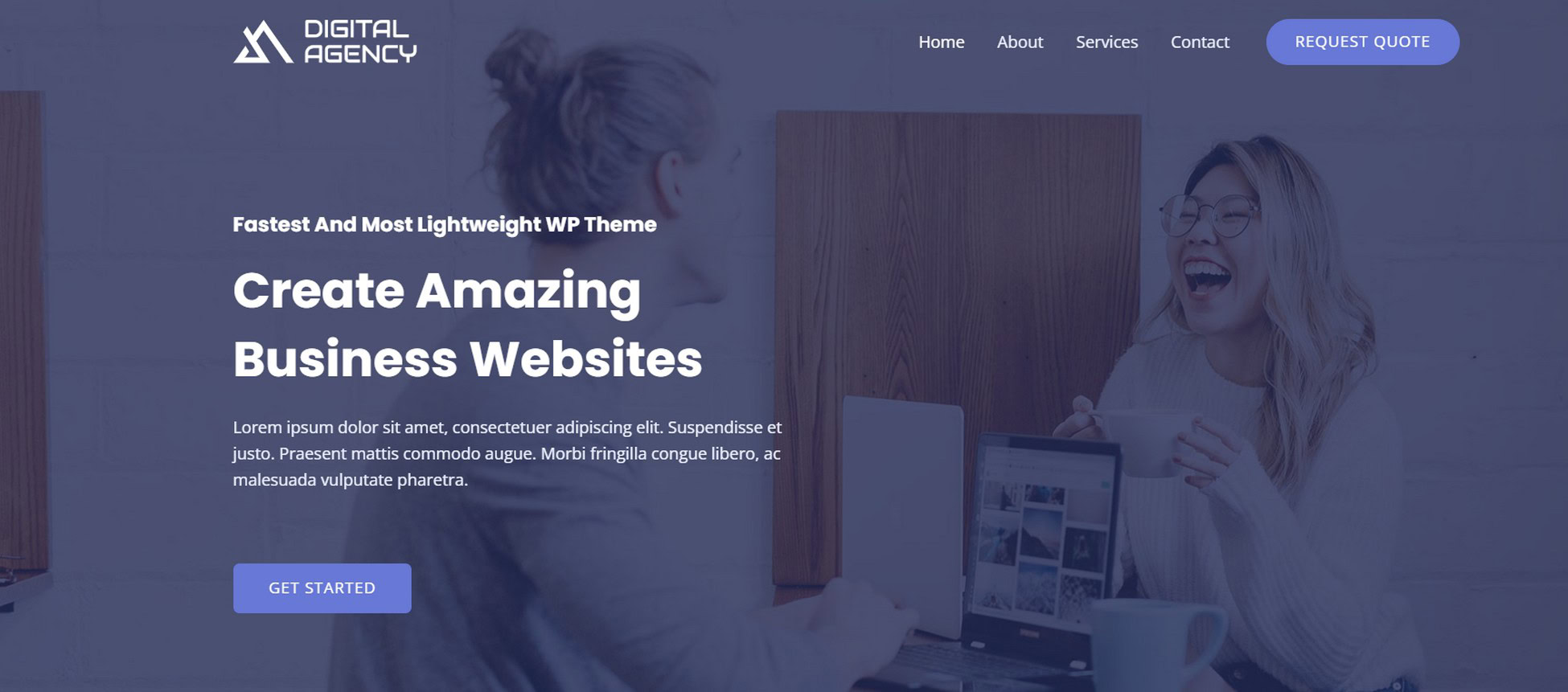 digital agency Astra template