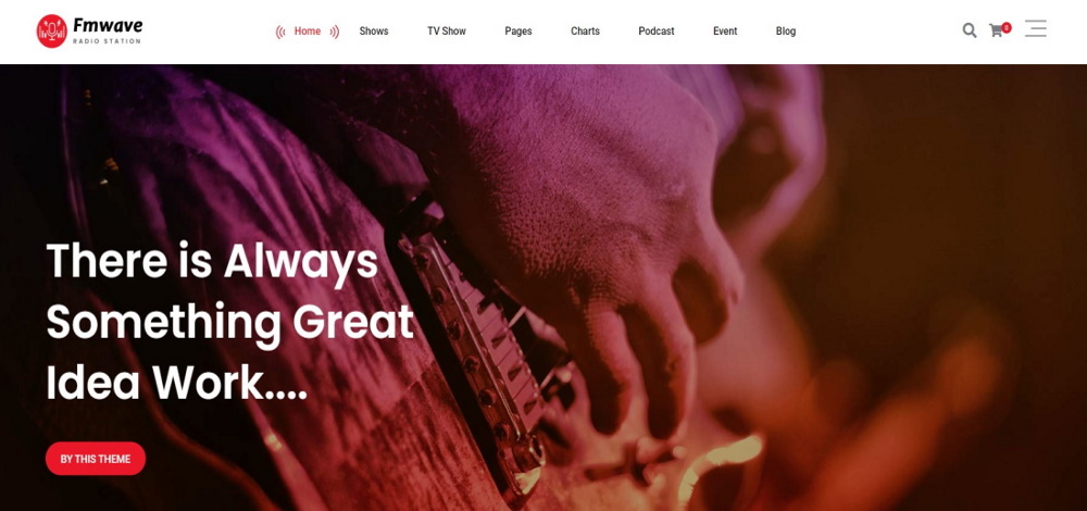 FMwave WordPress radio station theme demo