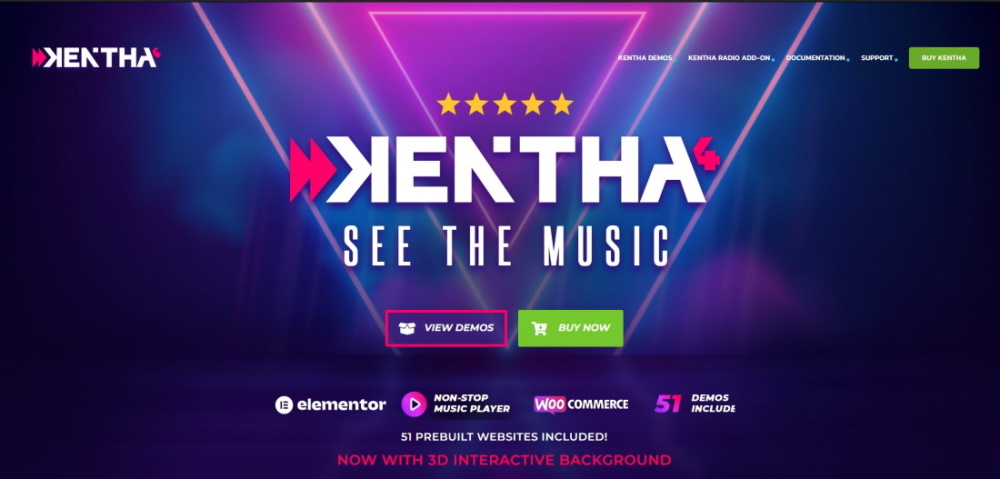 Kentha WordPress music theme