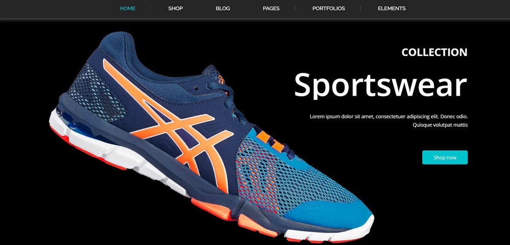 ornaldo sports shop WordPress theme