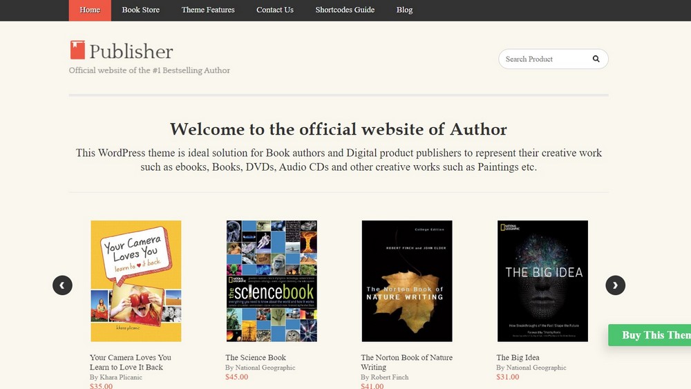 Publisher WordPress theme