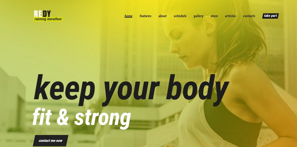 redy fitness sports theme