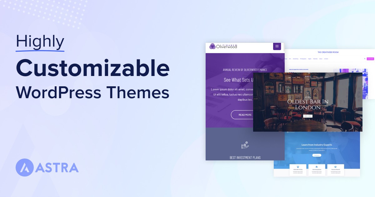 Highly customizable WordPress themes