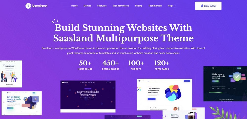 Saasland WordPress theme