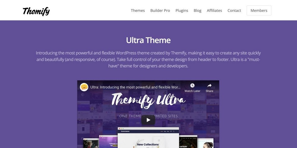 Ultra WordPress theme