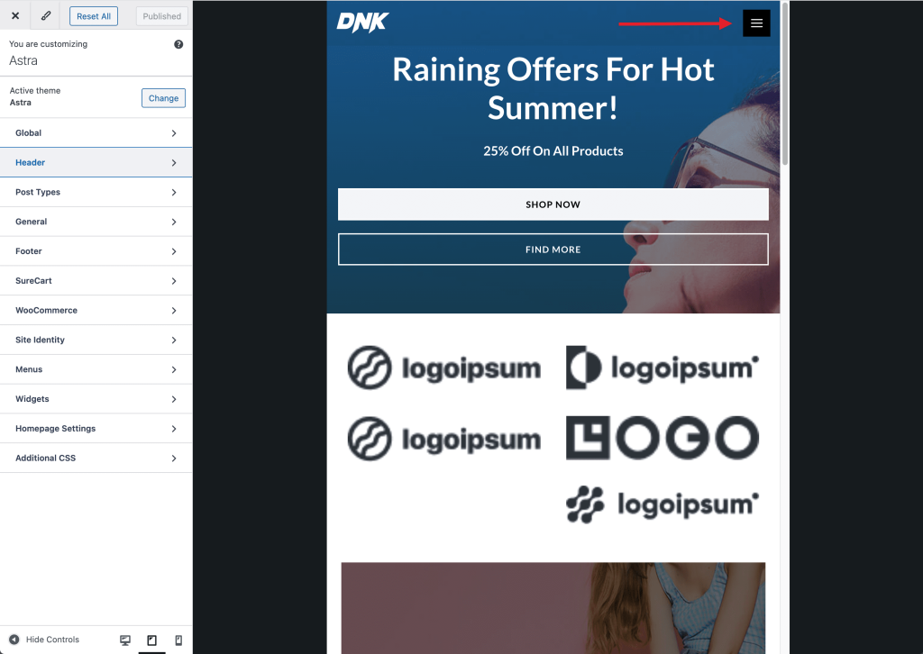 Mobile Menu/Hamburger Icon