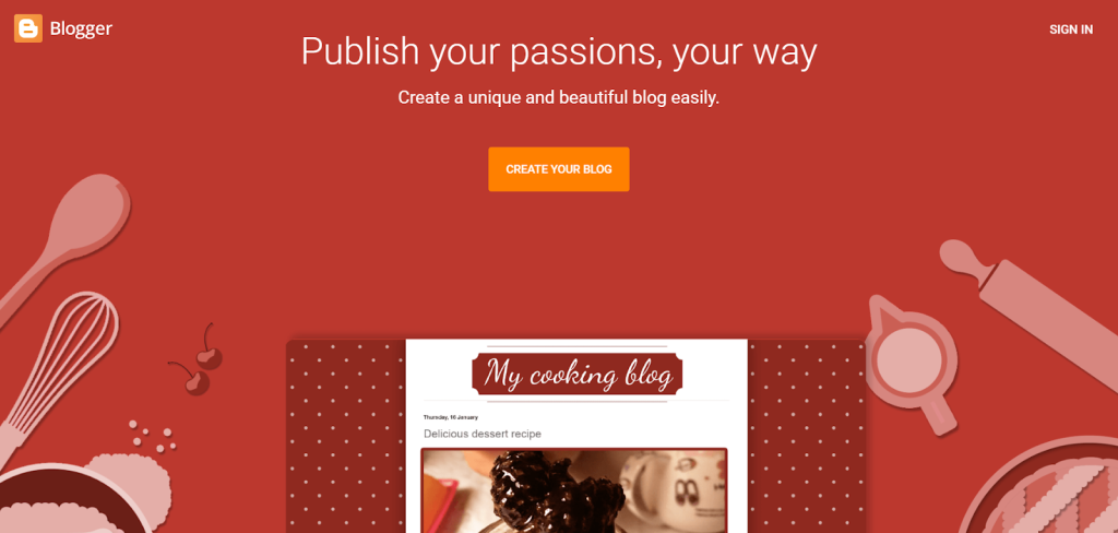 Blogger cms 