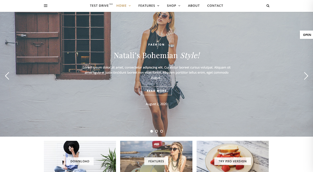 Ashe WordPress theme