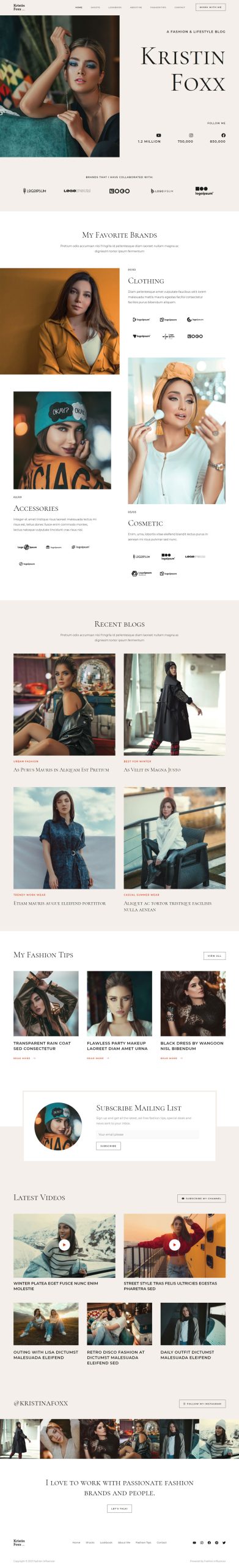 fashion influencer 02 home