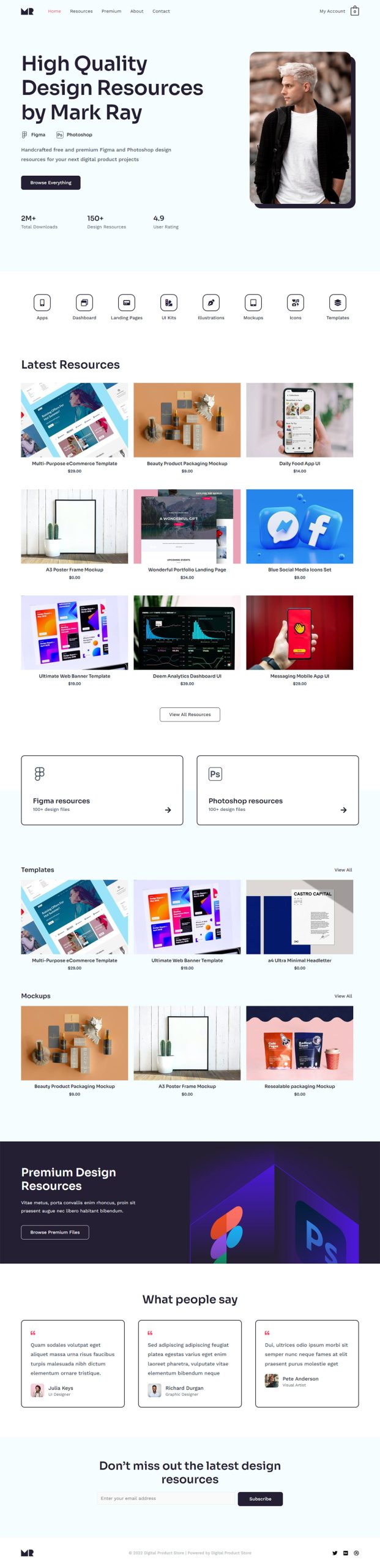 Digital Product Store design resource 02
