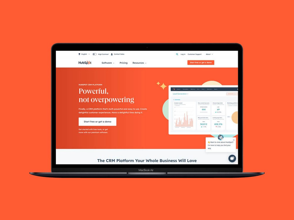 HubSpot CRM Homepage