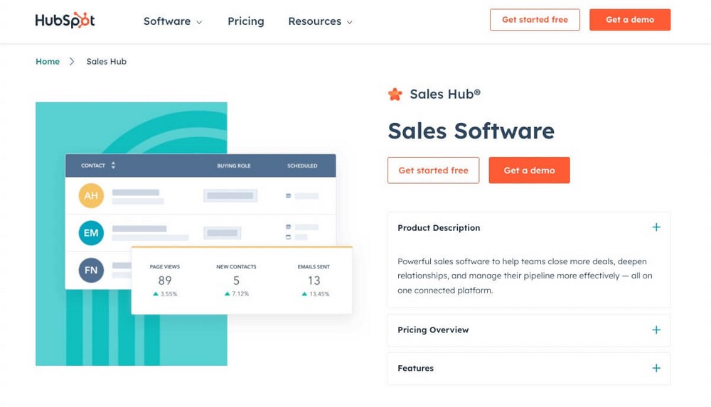 HubSpot Sales Hub Preview