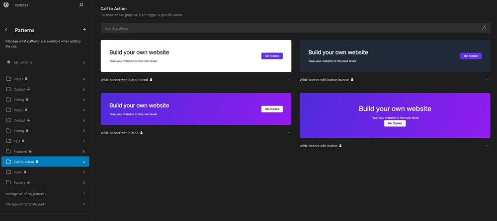 New block pattern system