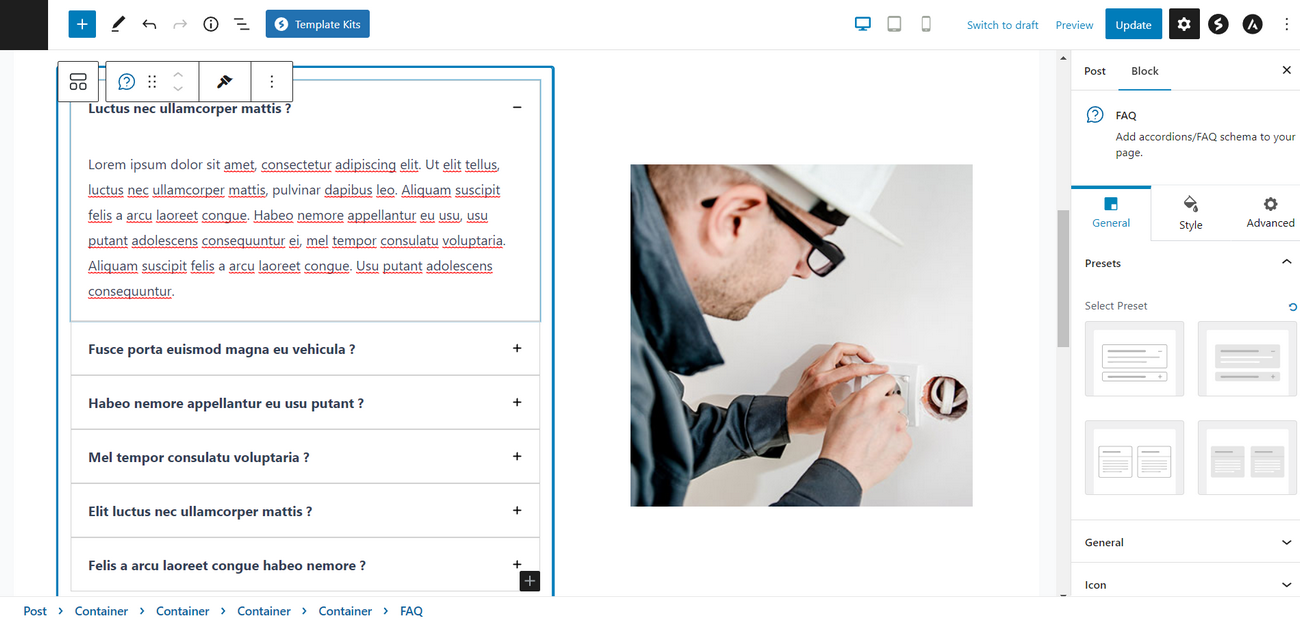 20 FAQ (frequently asked question) design examples and templates Word Image 159239 10