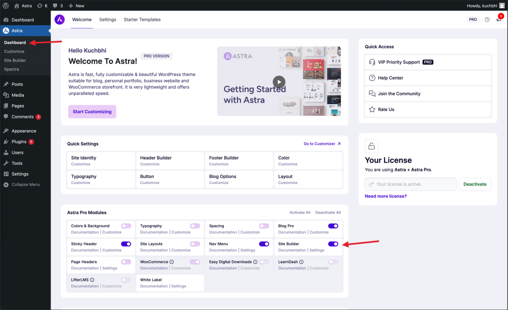 Create a custom transparent header