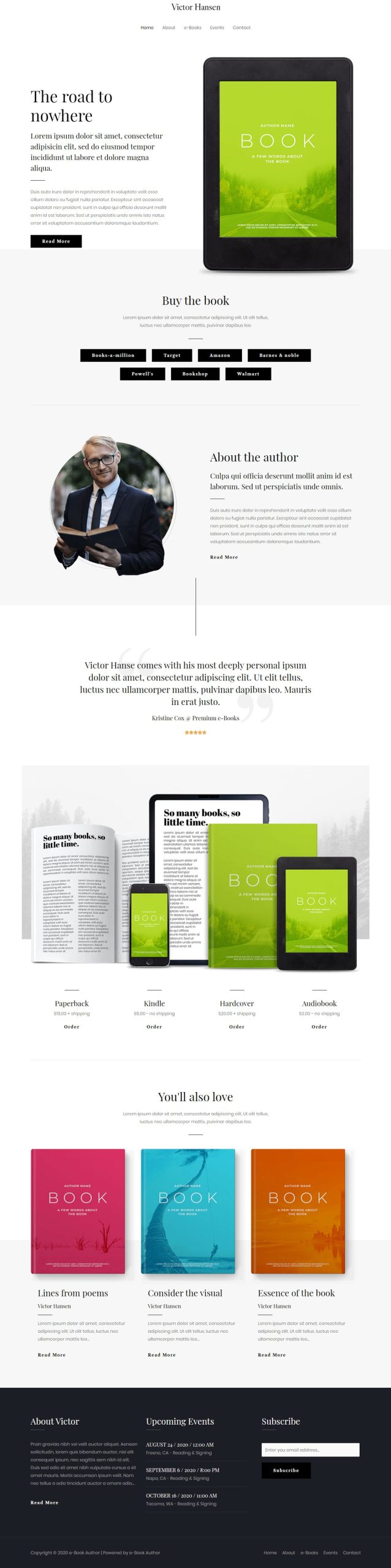 ebook author 02 home page