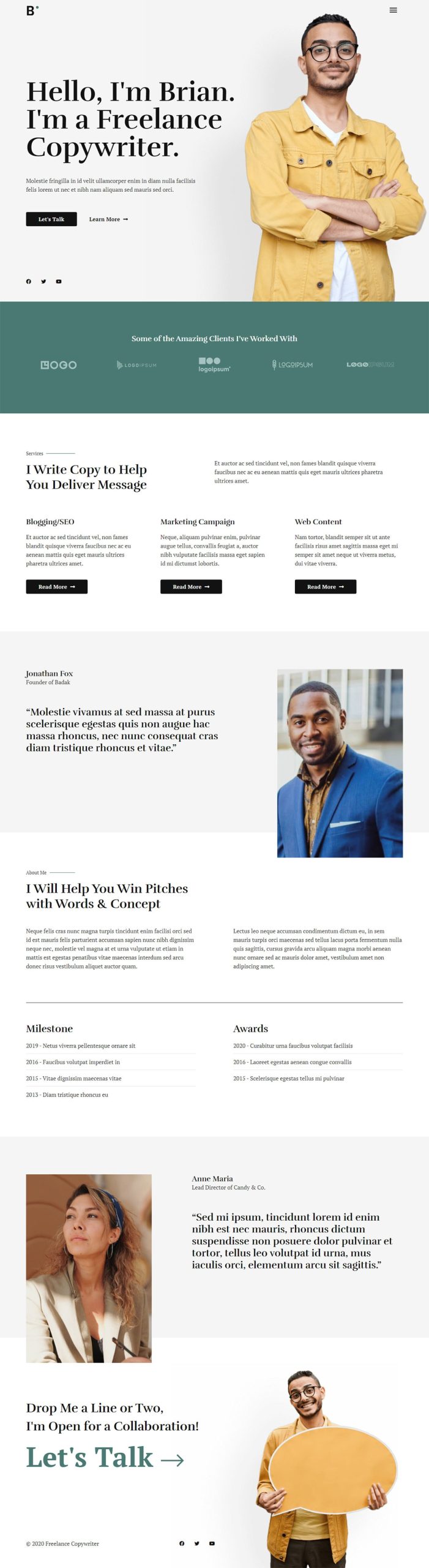 Freelance Copywriter freelance copywriter 02 homepage