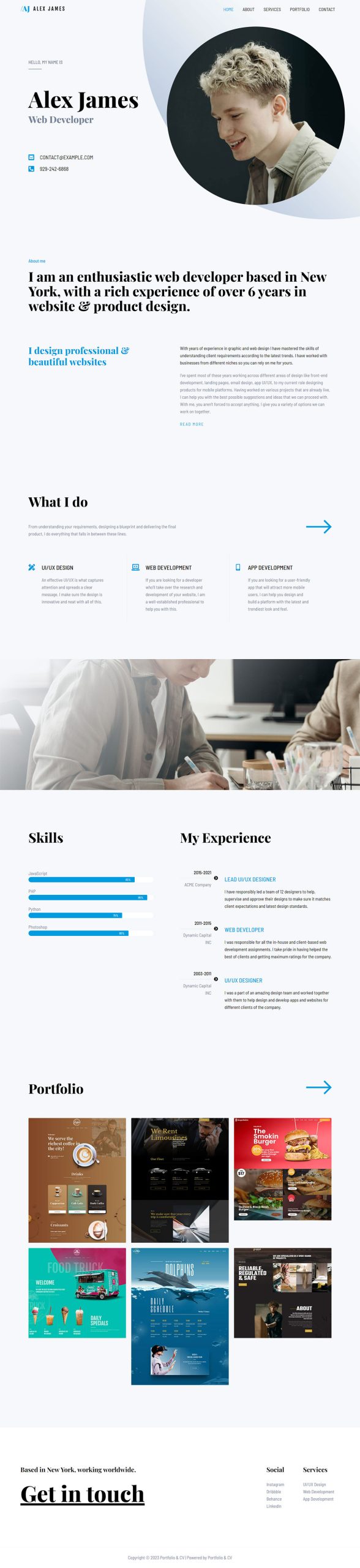Portfolio & CV portfolio cv 02