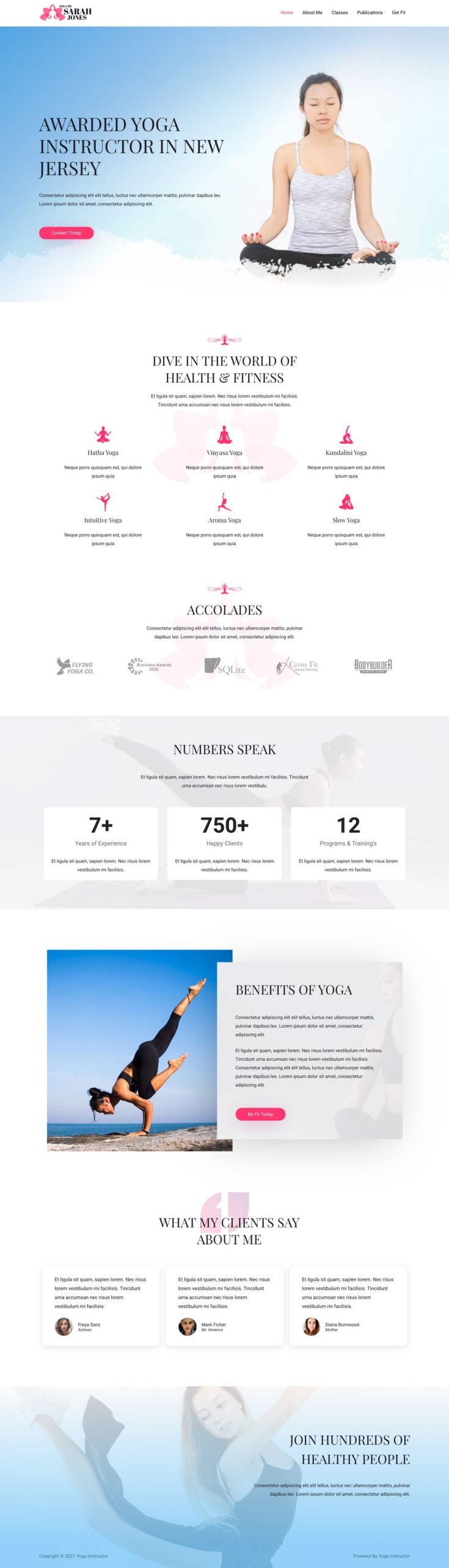 Yoga Instructor yoga instructor sarah homepage