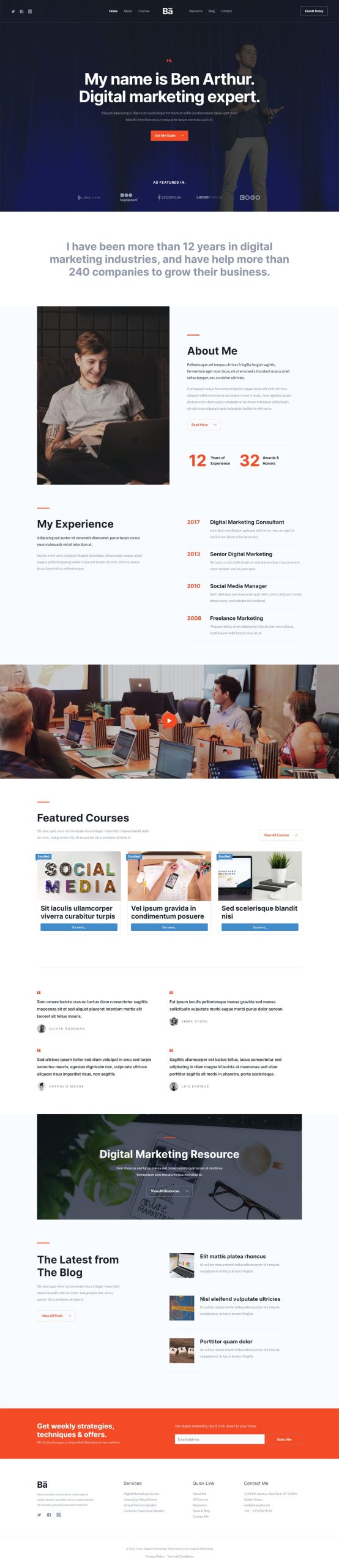 learn digital marketing 02 homepage