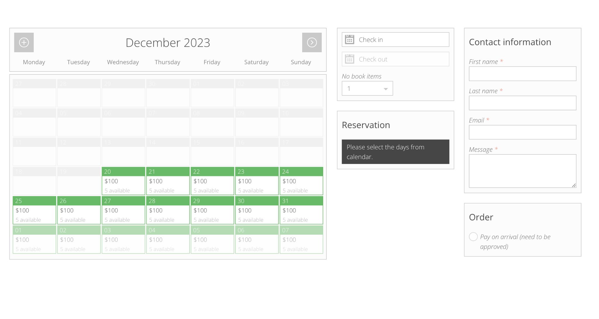 pinpoint booking system