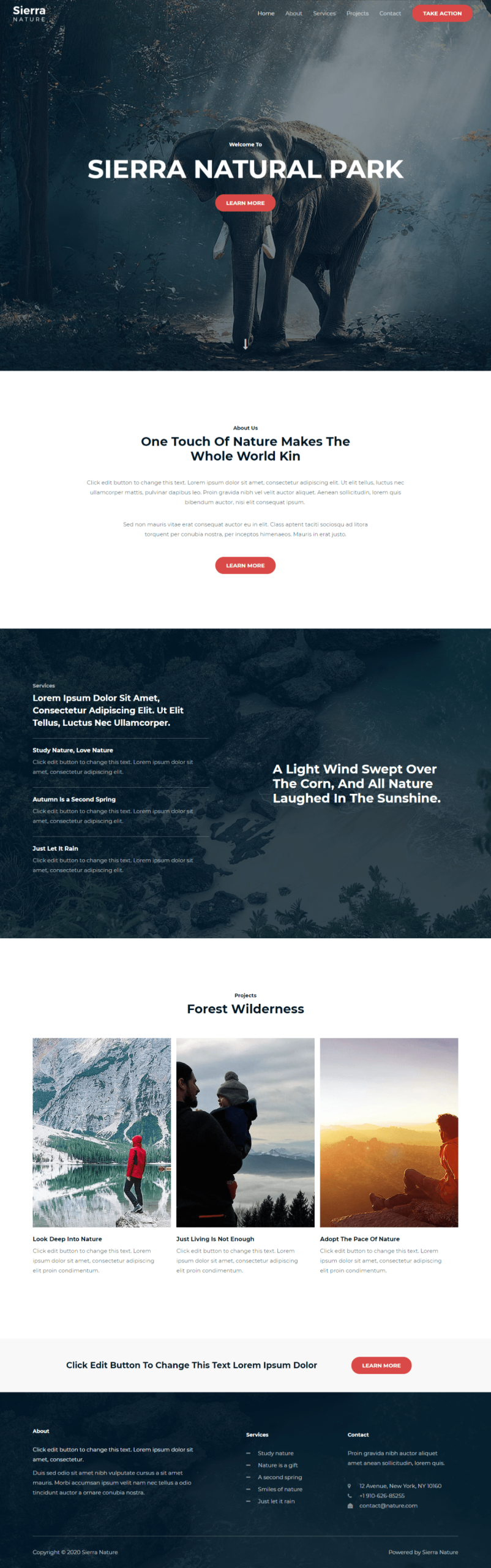 sierra nature home screenshot