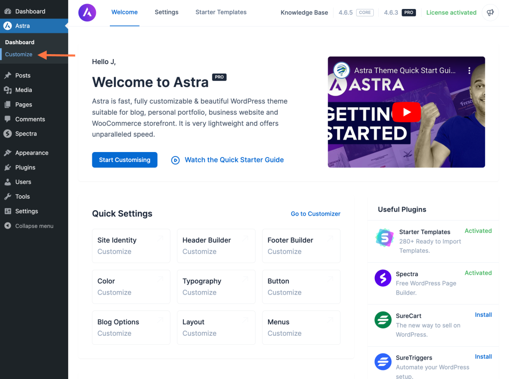 How to Manage Paragraph Margins In Astra Astra Customizer