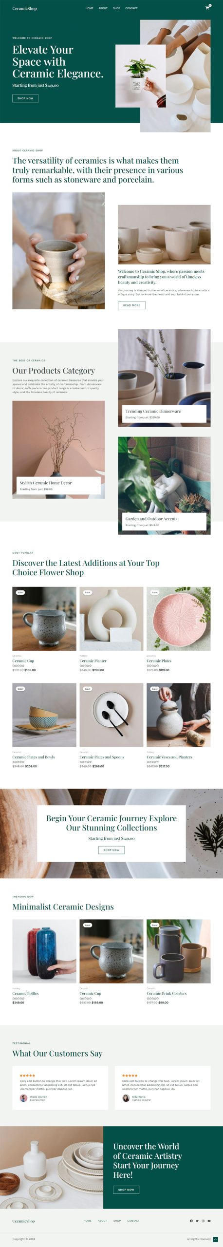 CeramicShop ceramic products store 04