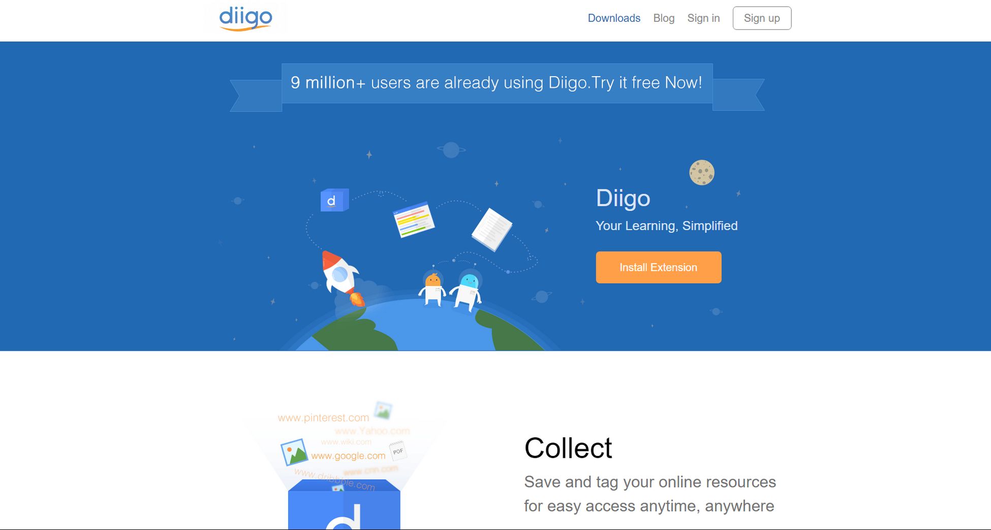 Diigo banner