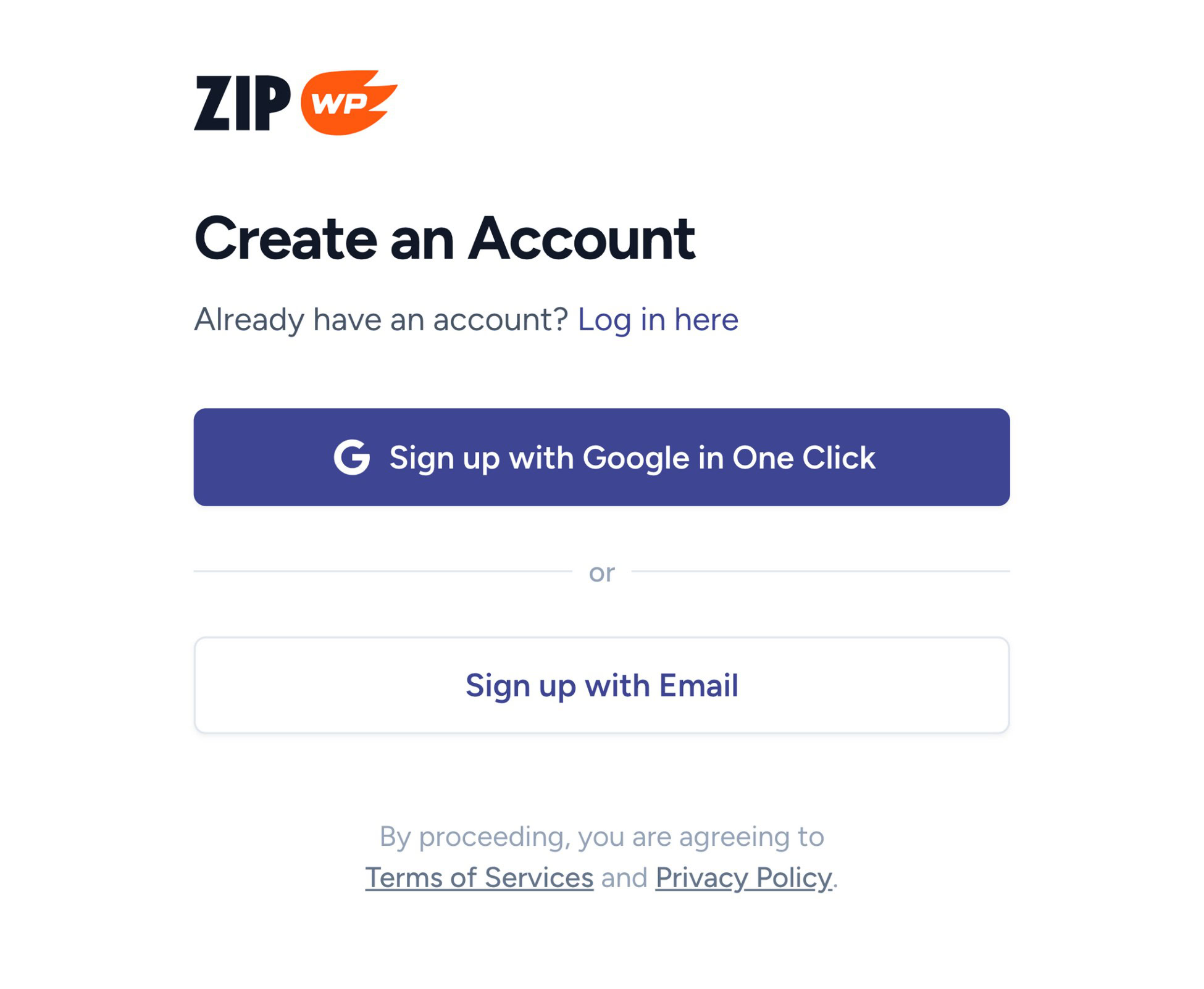 zipwp signup