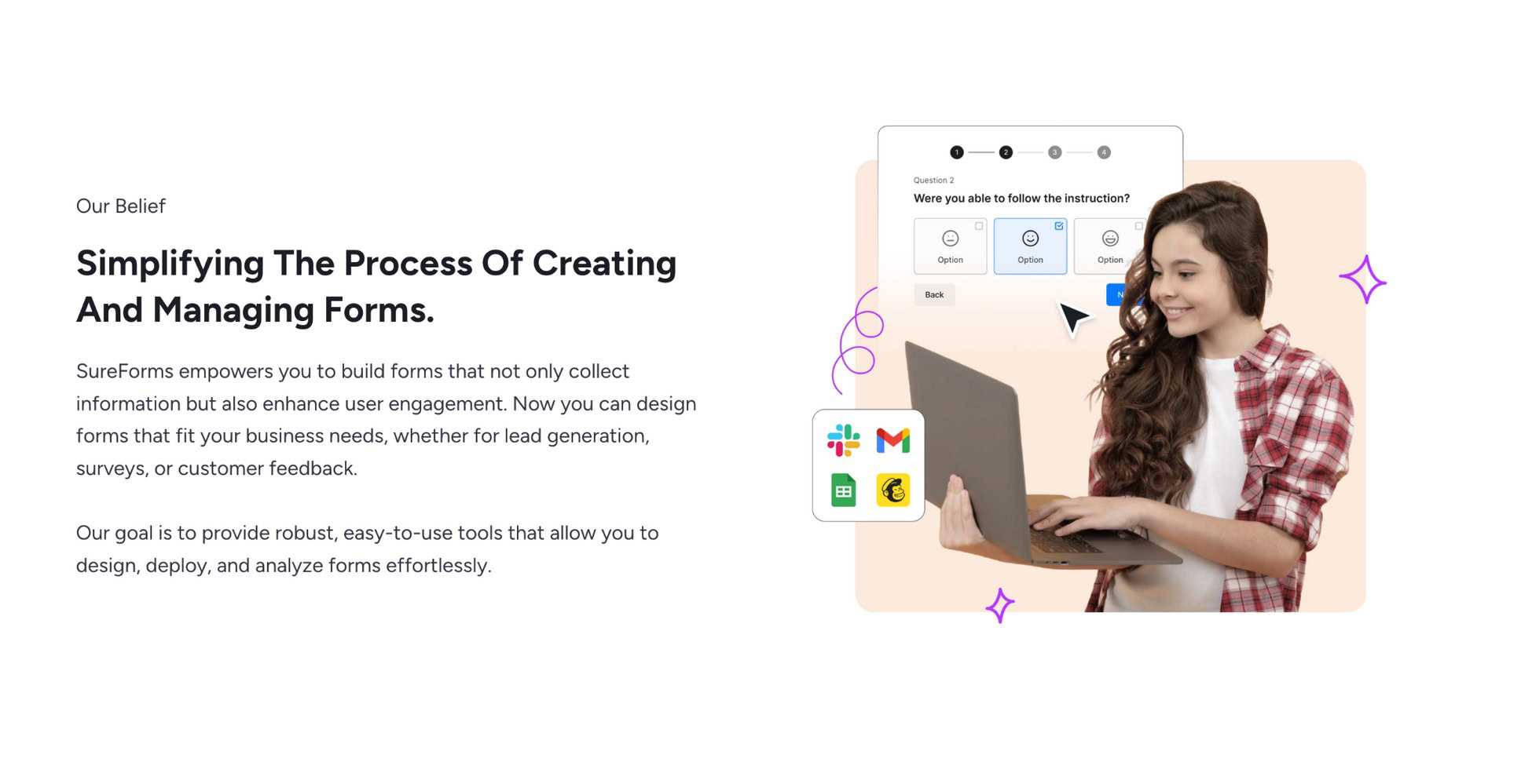 sureforms simplify forms creation