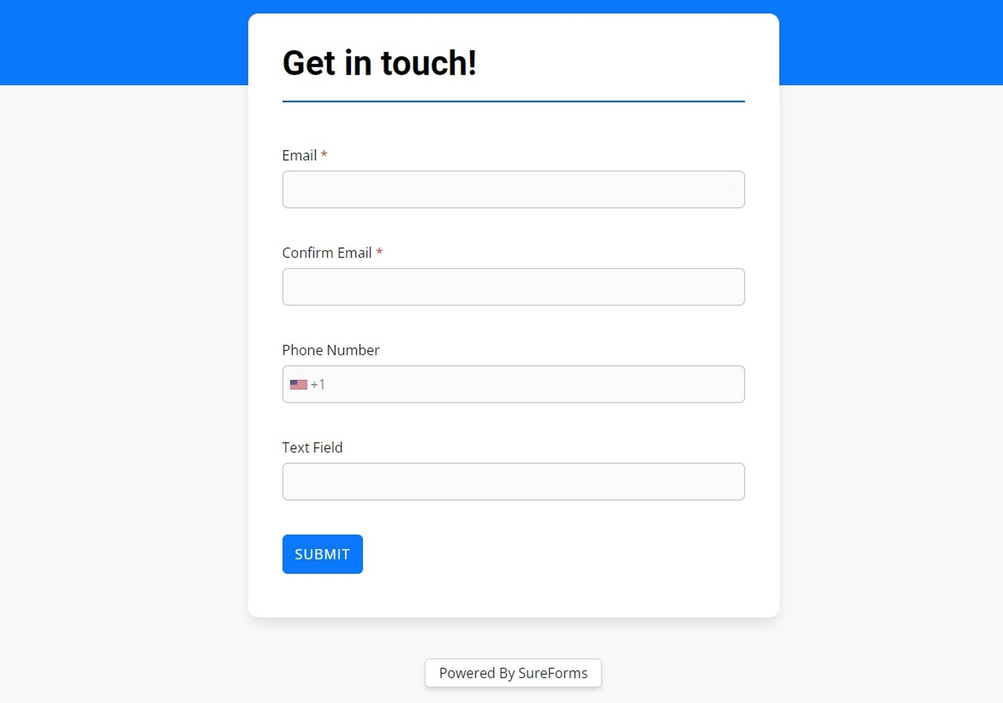 This is what your contact form will look like