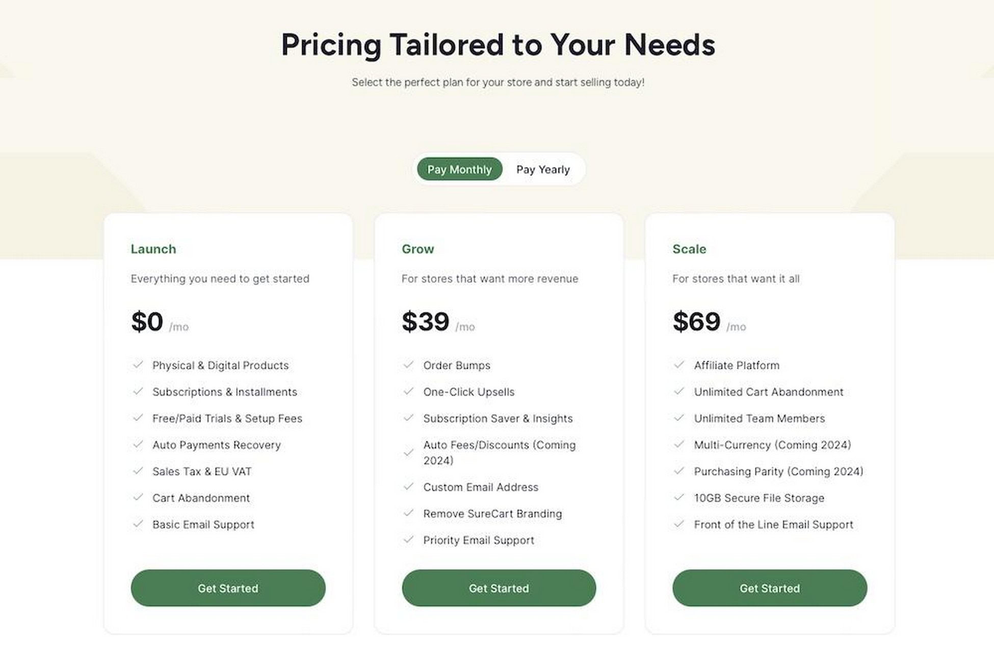 surecart pricing