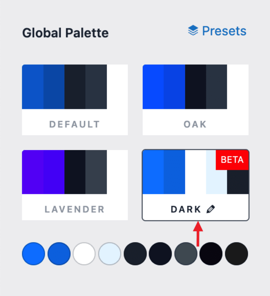 astra dark palette