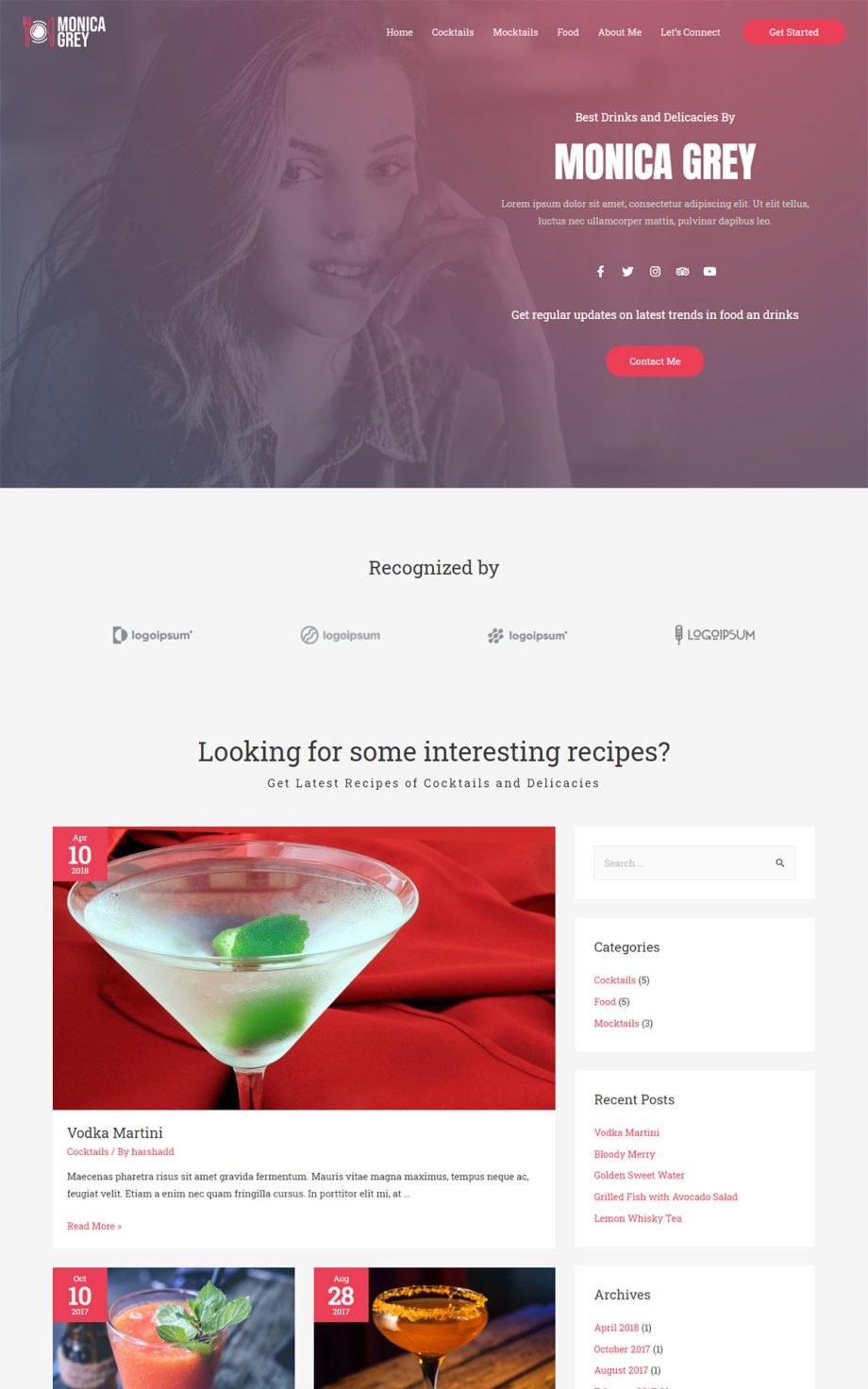 Food and Drinks Blog