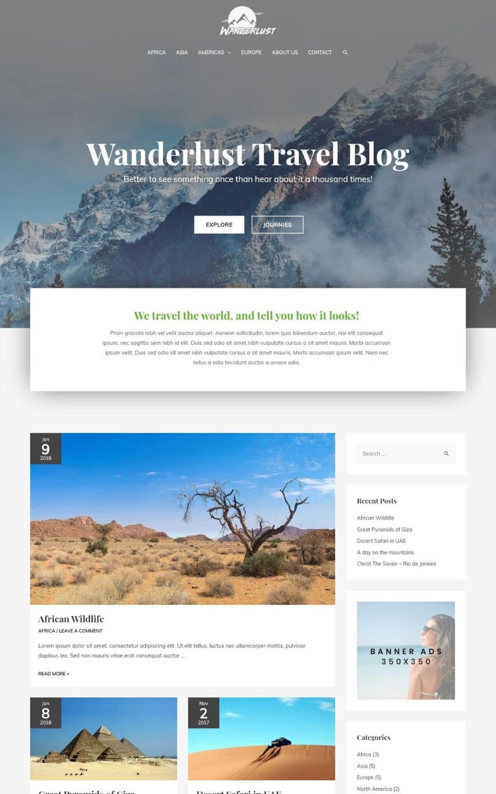 Wanderlust Travel Diary