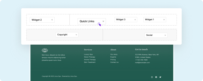 Building the footer of your website
