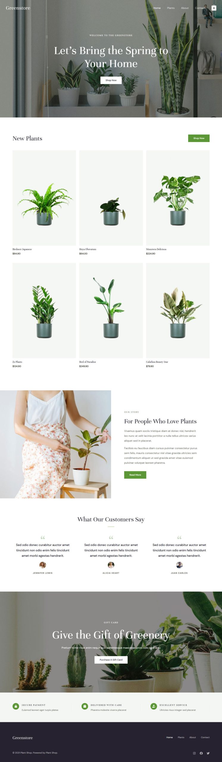 Plant Shop plant shop 02 home page 1